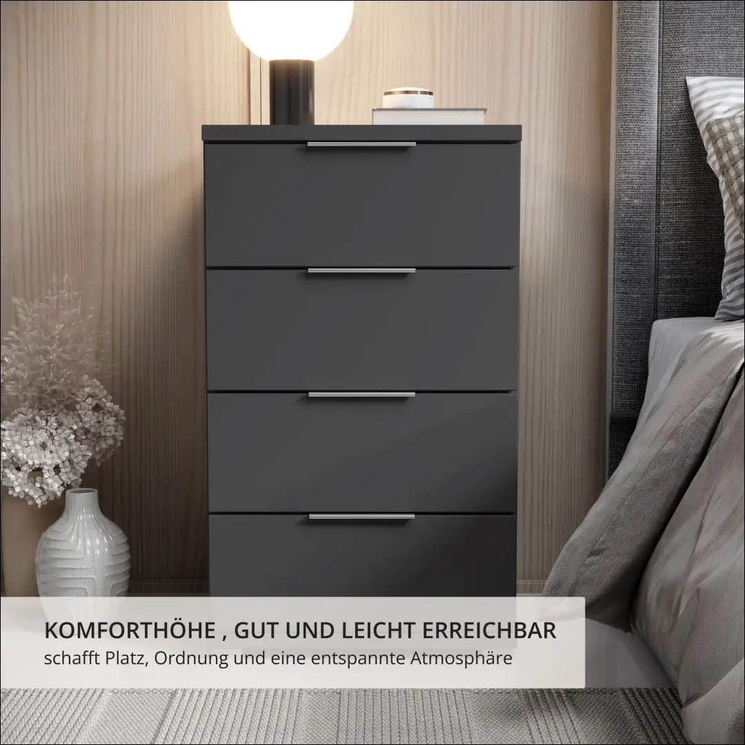 Naktinis staliukas GI832 - €49 Save 50% 25-50, __label:Pristatymas 1-2 d.d., color-pilka, material-mediena, miegamojo