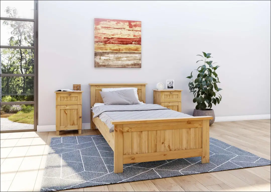 Naktinis staliukas GI861 - €68 Save 50% 50-100, __label:Pristatymas 1-2 d.d., color-ruda, material-medzio-masyvas,