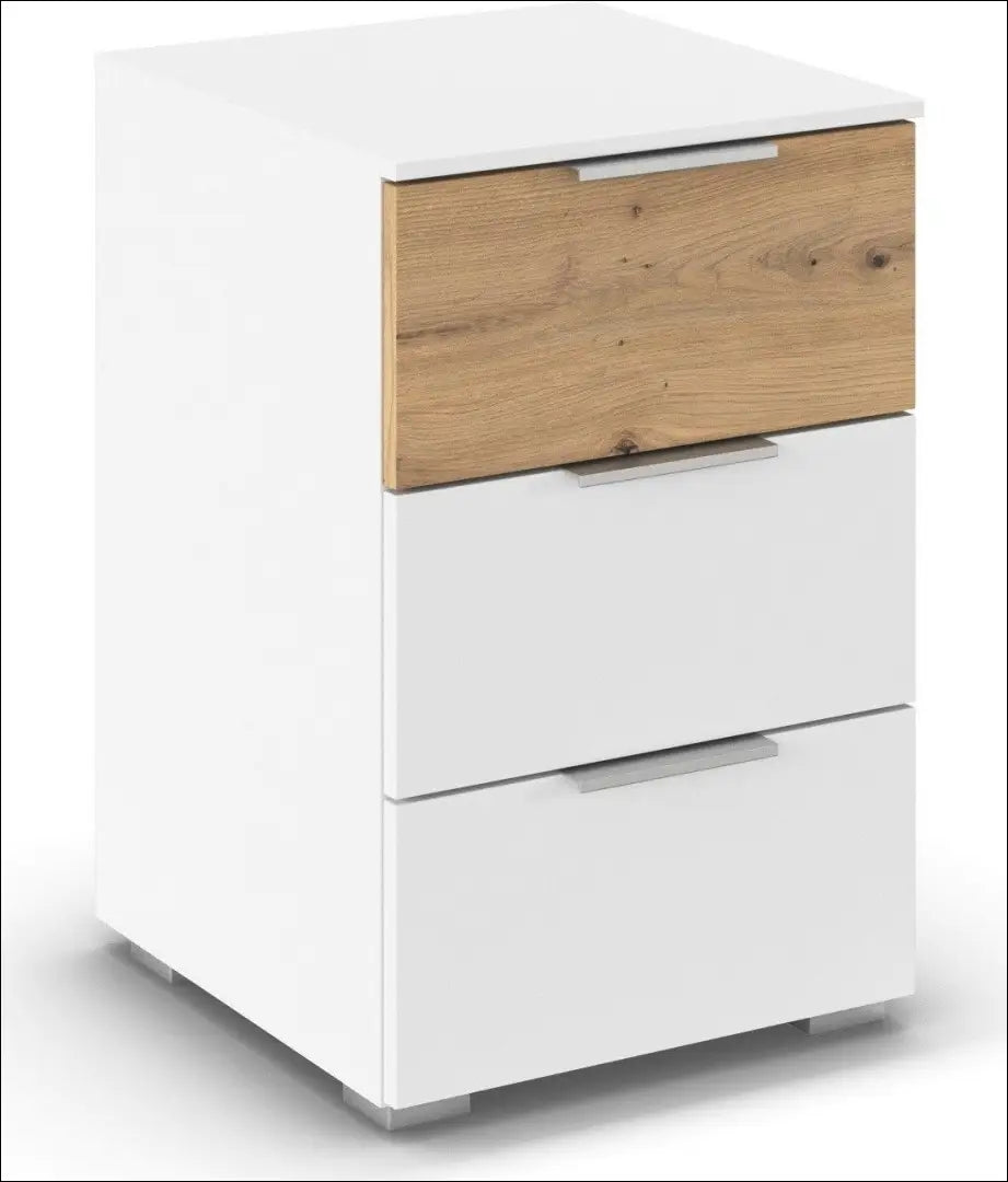 Naktinis staliukas GI863 - €85 Save 50% 50-100, __label:Pristatymas 1-2 d.d., color-balta, color-ruda, material-mediena