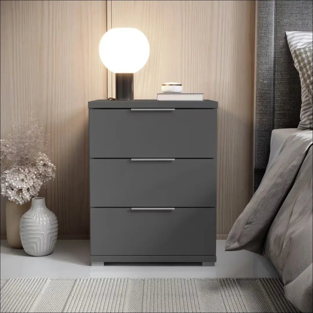 Naktinis staliukas GI892 - €40 Save 50% 25-50, __label:Pristatymas 1-2 d.d., color-pilka, material-mediena, miegamojo