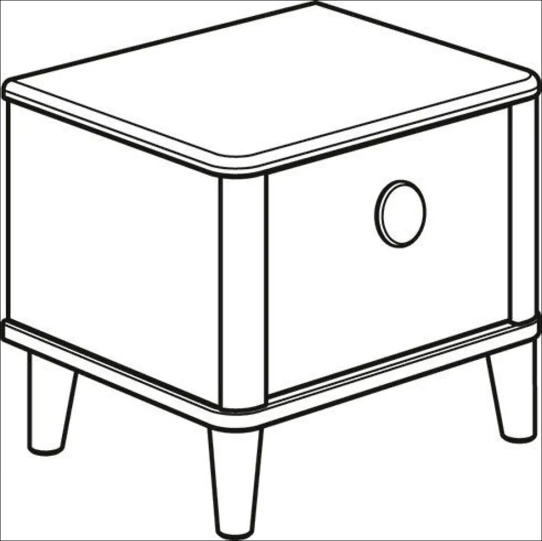 Naktinis staliukas GI935 - €150 Save 50% 100-200, __label:Pristatymas 1-2 d.d., color-balta, color-ruda,