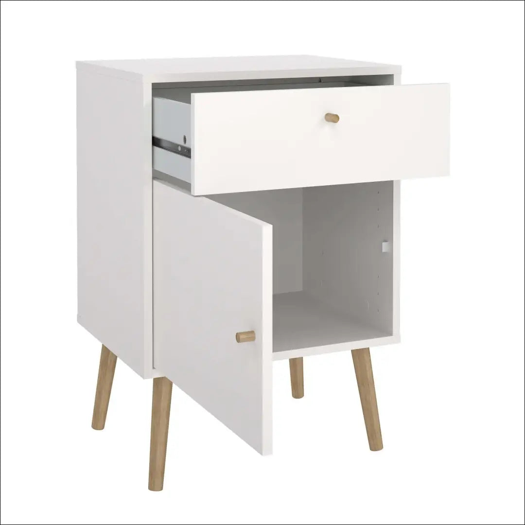 Naktinis staliukas GI942 - €68 Save 50% 50-100, __label:Pristatymas 1-2 d.d., color-balta, material-mediena, miegamojo