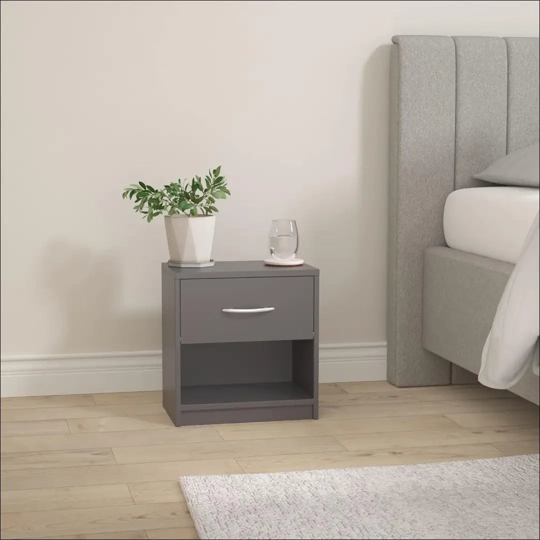 Naktinis staliukas GI964 - €17 Save 50% __label:Pristatymas 1-2 d.d., color-pilka, material-mediena, miegamojo,