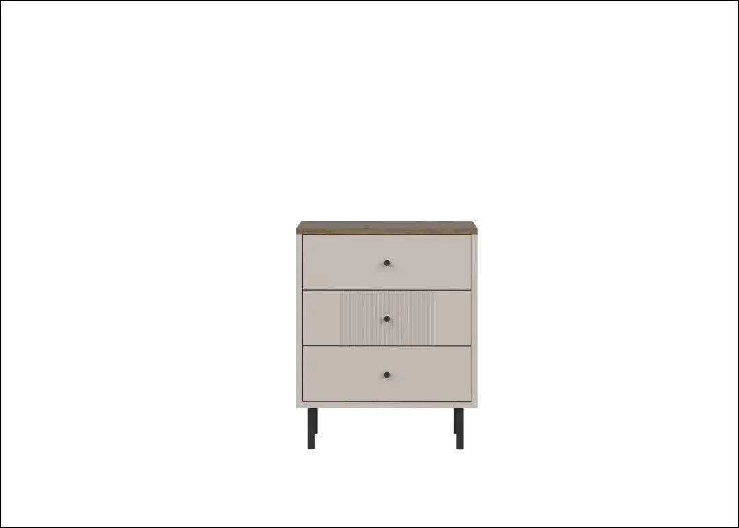 Naktinis staliukas kašmyro spalvos su 3 stalčiais KM005 - €109 Save 15% 100-200, __label:Pristatymas 5-14 d.d.,