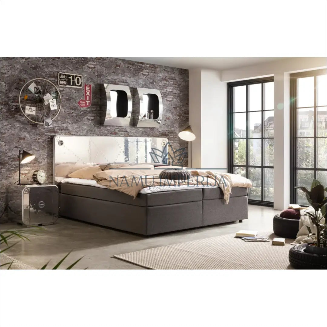 Naktinis staliukas ’Seifas’ GI597 - €149 Save 50% 100-200, __label:Pristatymas 1-2 d.d., color-sidabrine,