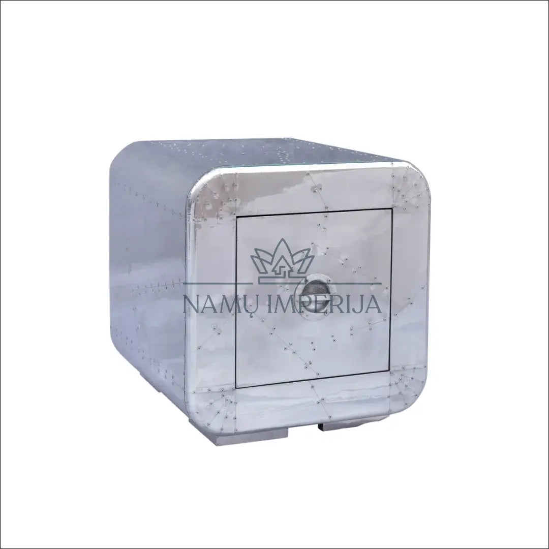 Naktinis staliukas ’Seifas’ GI597 - €149 Save 50% 100-200, __label:Pristatymas 1-2 d.d., color-sidabrine,