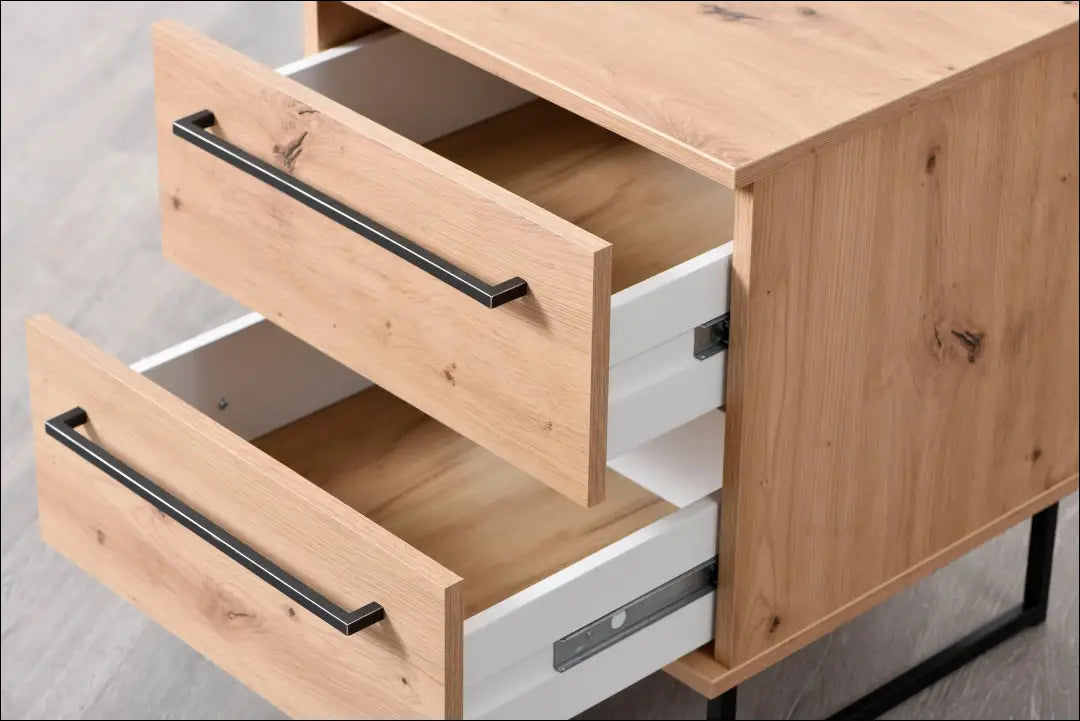 Naktinių staliukų komplektas (2vnt) GI929 - €144 Save 55% 100-200, __label:Pristatymas 1-2 d.d., color-juoda,