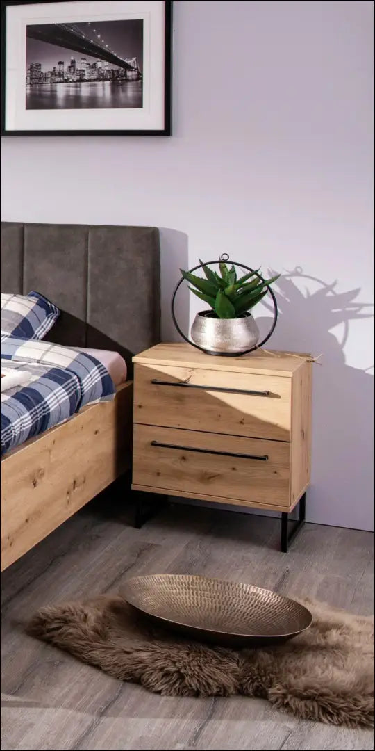 Naktinių staliukų komplektas (2vnt) GI929 - €144 Save 55% 100-200, __label:Pristatymas 1-2 d.d., color-juoda,