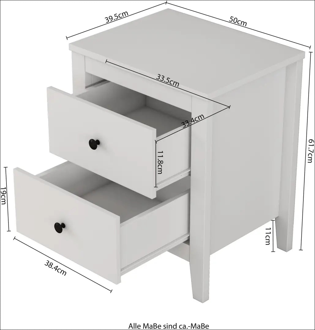 Naktinių staliukų komplektas (2vnt) GI937 - €125 Save 50% 100-200, __label:Pristatymas 1-2 d.d., color-balta,