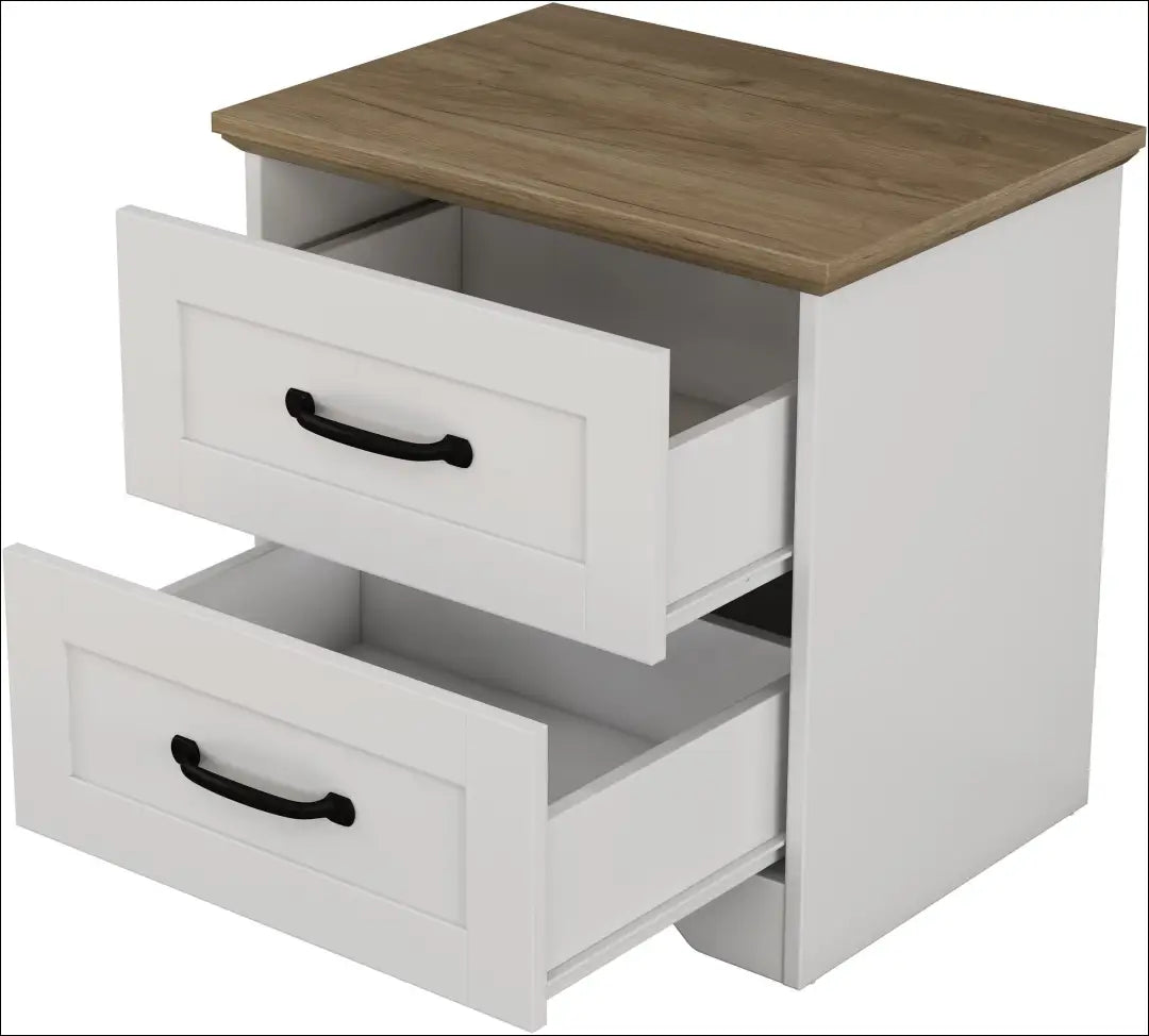 Naktinių staliukų komplektas (2vnt) GI998 - €99 Save 50% 50-100, __label:Pristatymas 1-2 d.d., color-balta, color-ruda,