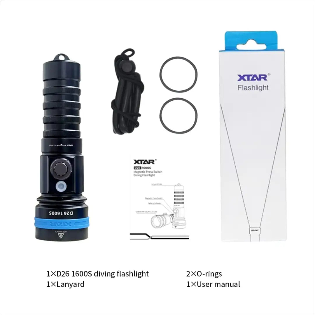 Nardymo žibintuvėlis „XTAR D26 1600S“ SP163 - €43 Save 50% 25-50, __label:Pristatymas 1-2 d.d., laisvalaikis €25 to €50
