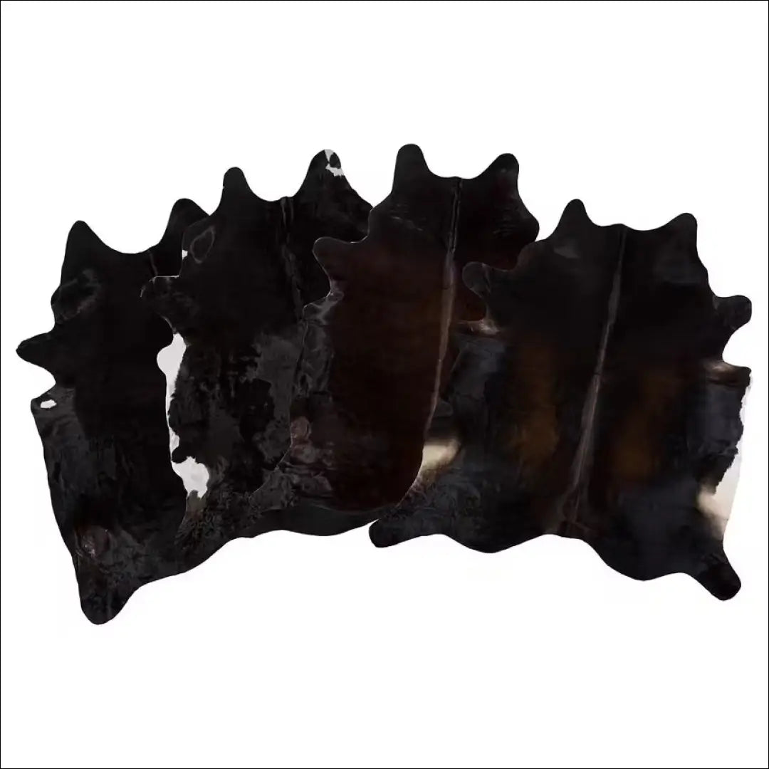 Natūralus karvės odos kilimas RU866 - €100 Save 50% 100-200, __label:Pristatymas 1-2 d.d., color-juoda, kilimai,