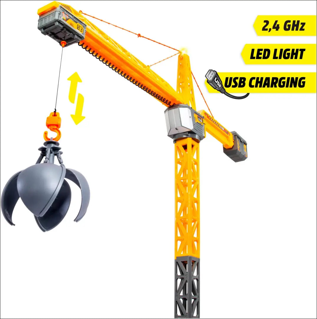 Nuotoliniu būdu valdomas žaislinis kranas „Dickie Toys“ DI12489 - €33 Save 50% 25-50, __label:Pristatymas 1-2 d.d.,