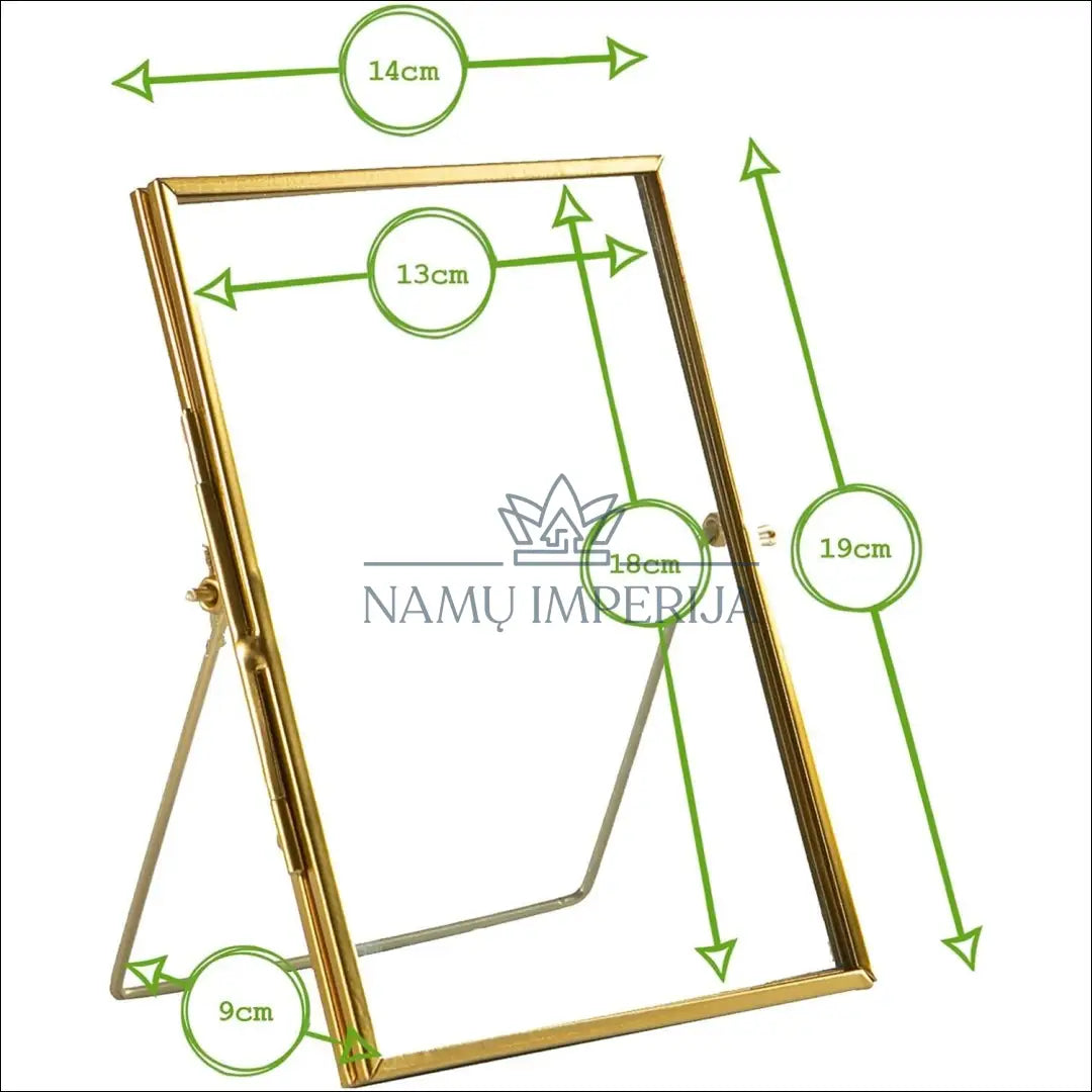 Nuotraukų rėmelis DI8854 - €6 Save 50% __label:Pristatymas 1-2 d.d., color-auksine, interjeras, material-metalas,
