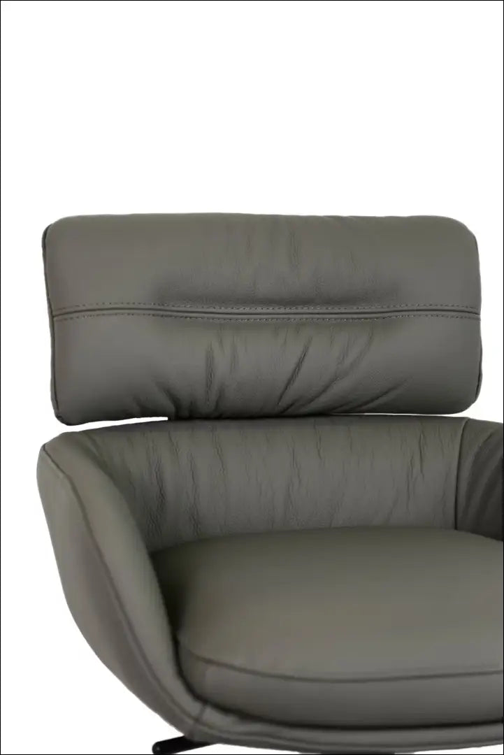 Odinė baro kėdė VI1294 - €180 Save 50% 100-200, __label:Pristatymas 1-2 d.d., baro-kedes, color-pilka, material-oda
