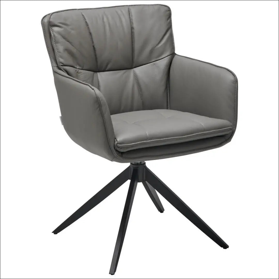 Odinė kėdė VI1277 - €130 Save 50% 100-200, __label:Pristatymas 1-2 d.d., biuro-baldai, biuro-kedes, color-pilka €100