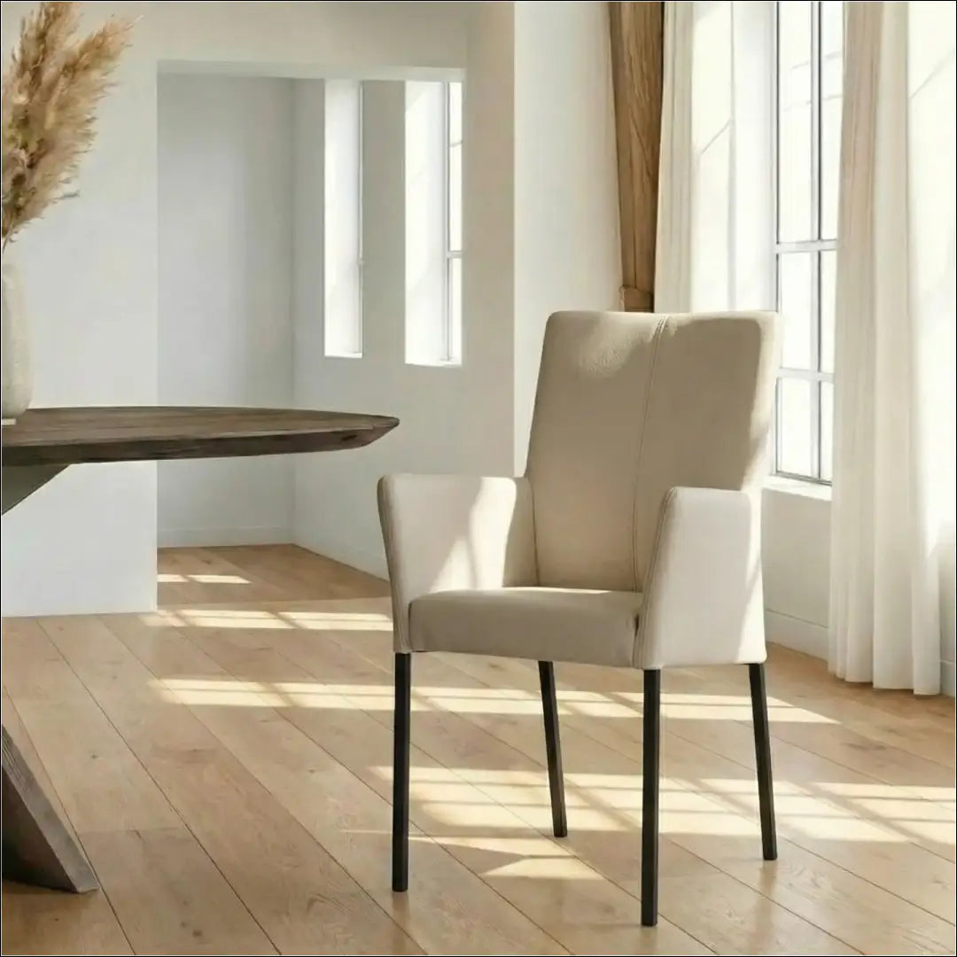 Odinė kėdė VI1356 - €130 Save 50% 100-200, __label:Pristatymas 1-2 d.d., color-pilka, color-smelio, kedes-valgomojo