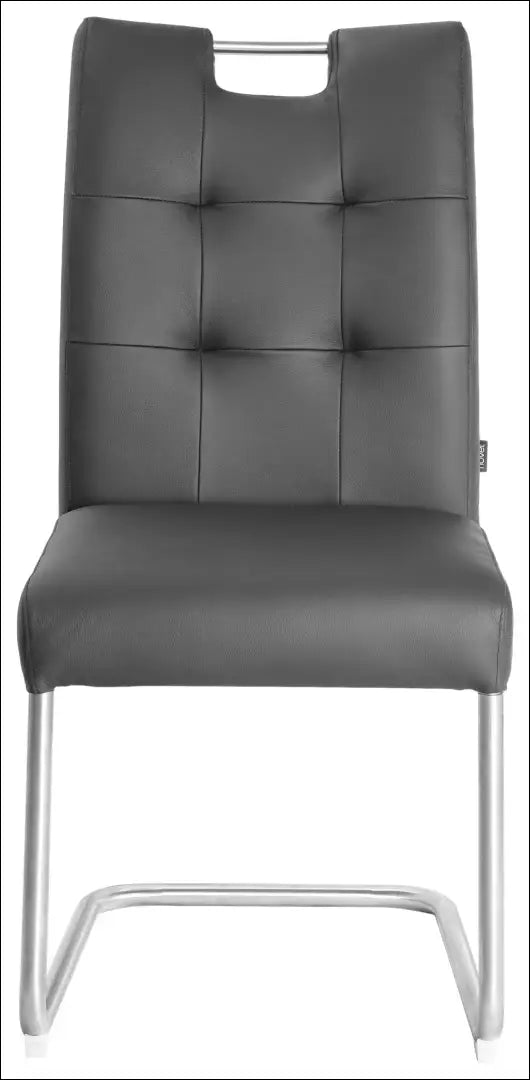Odinė kėdė VI1612 - €107 Save 50% 100-200, __label:Pristatymas 1-2 d.d., color-juoda, kedes-valgomojo, material-oda
