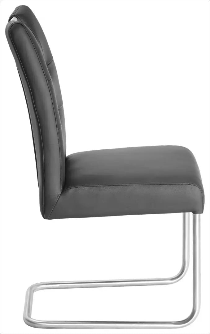 Odinė kėdė VI1612 - €107 Save 50% 100-200, __label:Pristatymas 1-2 d.d., color-juoda, kedes-valgomojo, material-oda
