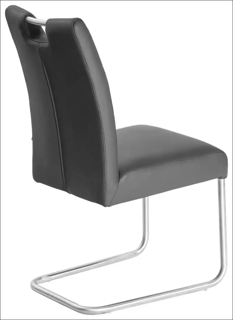 Odinė kėdė VI1612 - €107 Save 50% 100-200, __label:Pristatymas 1-2 d.d., color-juoda, kedes-valgomojo, material-oda