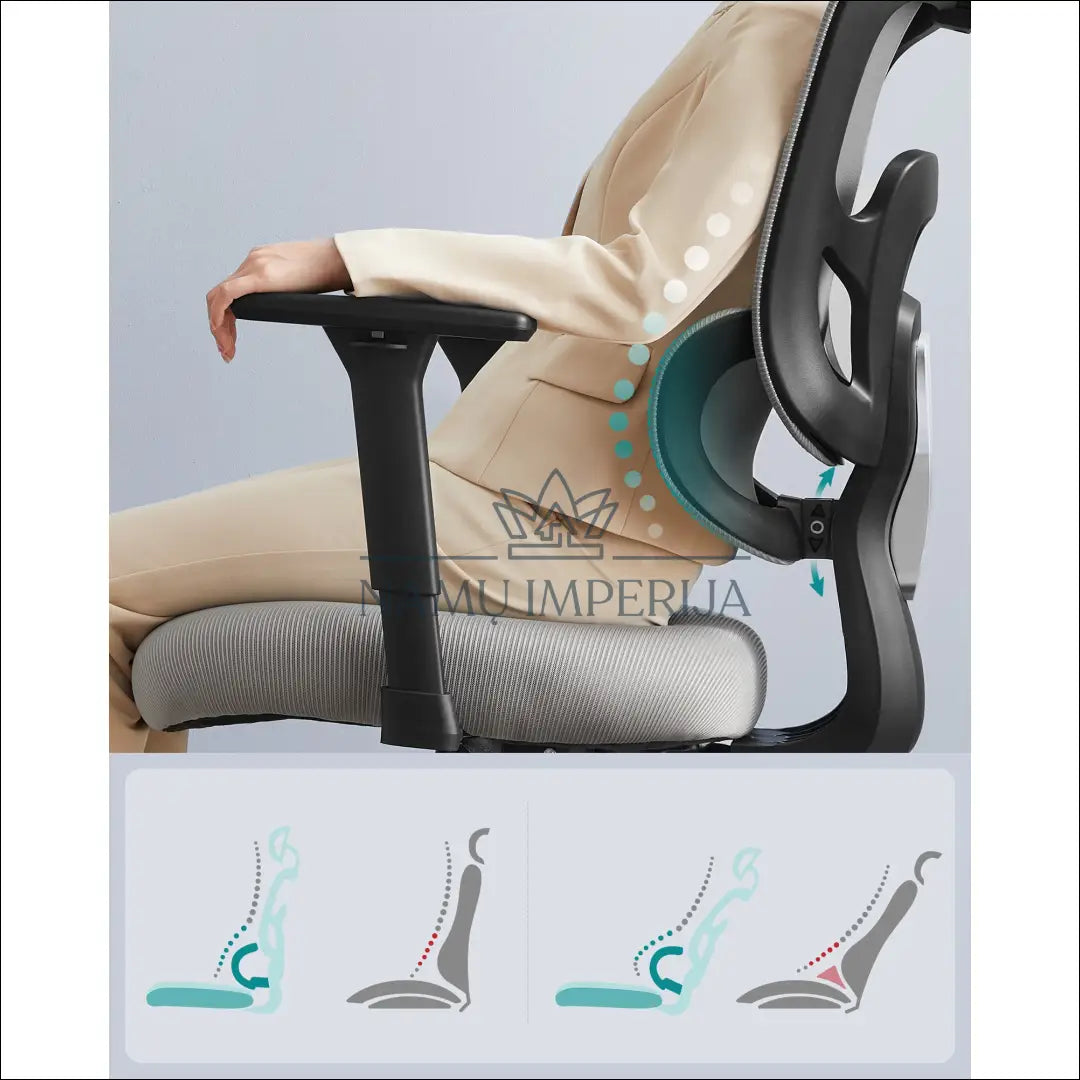 Ofiso kėdė SM741 - €183 Save 40% 100-200, __label:Pristatymas 5-14 d.d., biuro-baldai, biuro-kedes, notouch30 Pilka