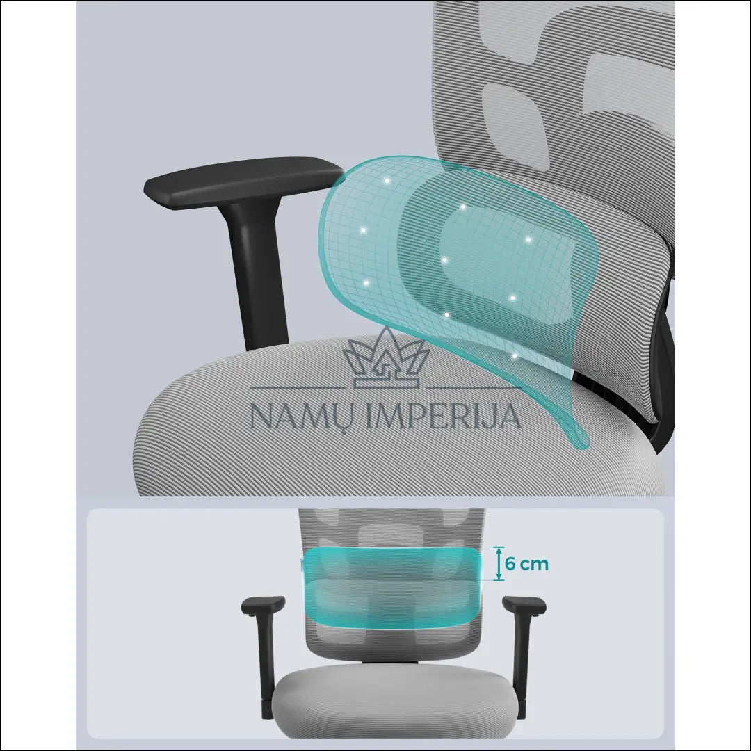 Ofiso kėdė SM741 - €183 Save 40% 100-200, __label:Pristatymas 5-14 d.d., biuro-baldai, biuro-kedes, notouch30 Pilka
