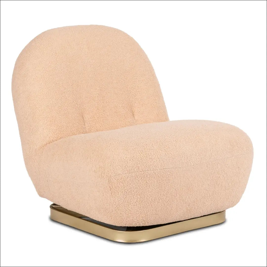 Oranžinis „Boucle“ pasukamas poilsio krėslas TE2473 - €206.84 Save 15% __label:Pristatymas 5-14 d.d., Newelite Naujausi