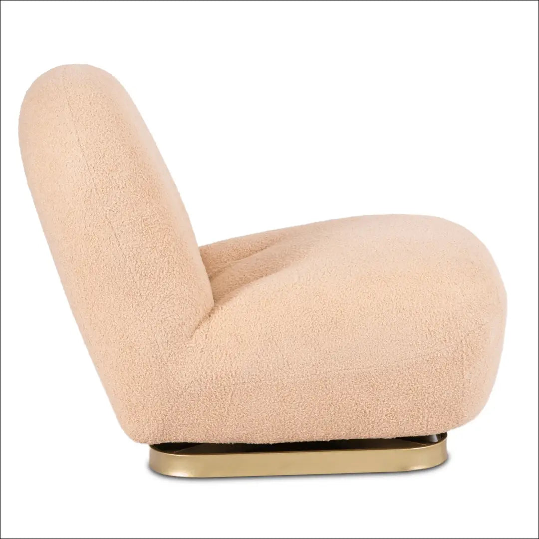 Oranžinis „Boucle“ pasukamas poilsio krėslas TE2473 - €206.84 Save 15% __label:Pristatymas 5-14 d.d., Newelite Naujausi
