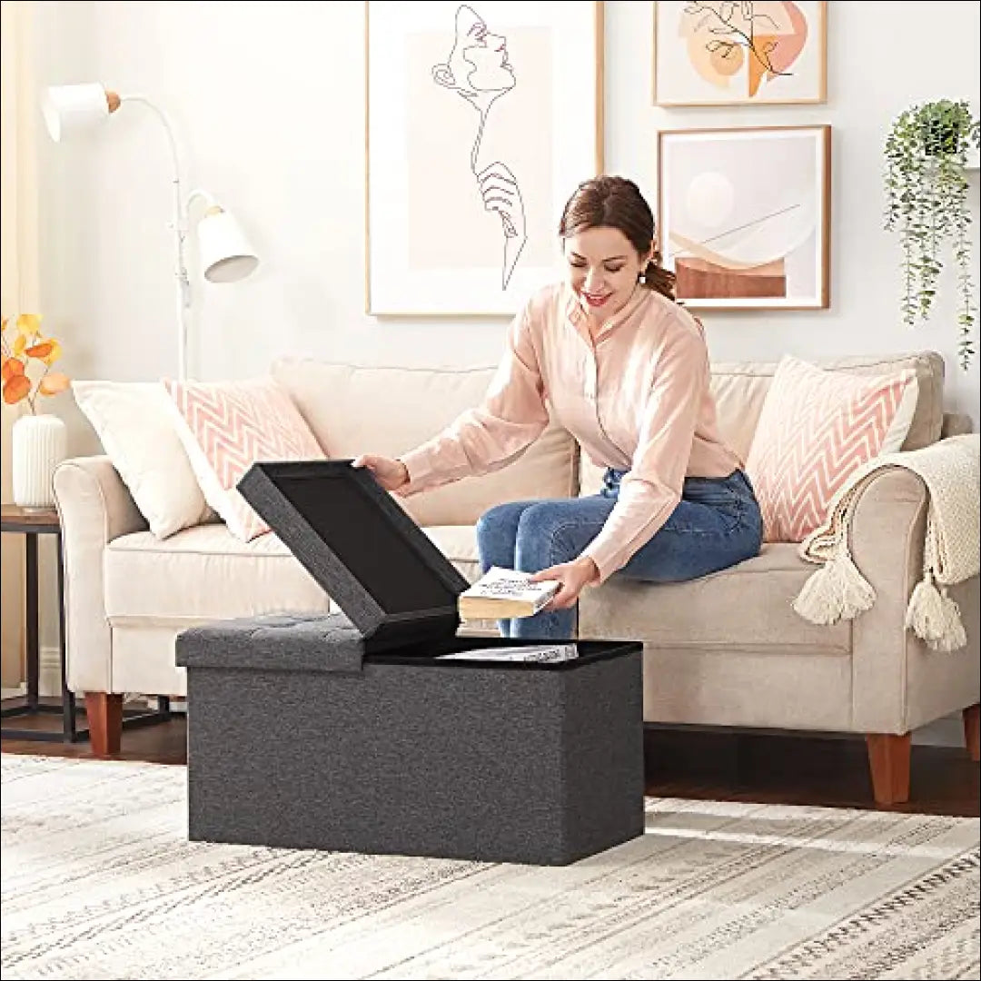 Otomanas SM1168 - €59 Save 40% 50-100, __label:Pristatymas 5-14 d.d., notouch30, song, spalva-pilka 76x38x38cm / Pilka