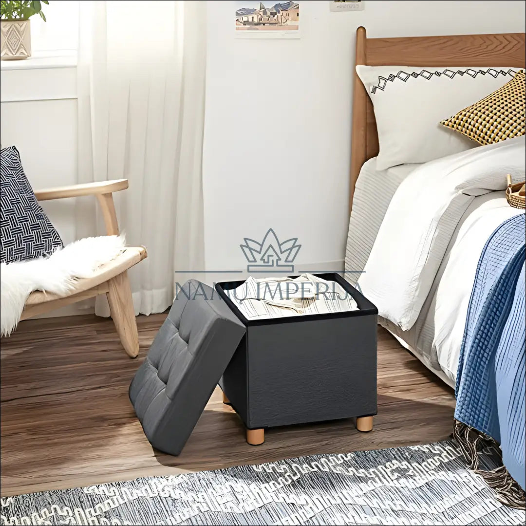 Otomanas SM1172 €58 Save 40% 50 100, __label:Pristatymas 5 14 d.d., notouch30, otomanas, song 38x38x40cm / Pilka / MDF