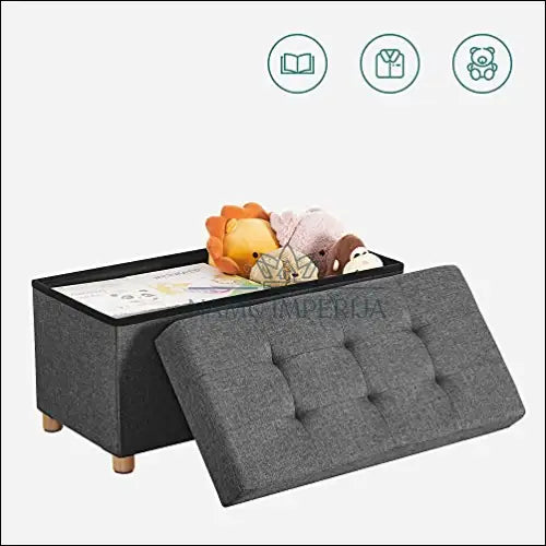 Otomanas SM1174 - €88 Save 40% 50-100, __label:Pristatymas 5-14 d.d., notouch30, otomanas, song 76x38x38cm / Pilka