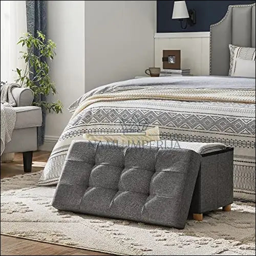 Otomanas SM1174 - €102 Save 30% 100-200, __label:Pristatymas 5-14 d.d., notouch30, otomanas, song 76x38x38cm / Pilka