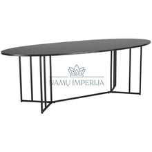 Įkelti vaizdą į galerijos rodinį, Ovalus valgomojo stalas VI388 - color-juoda, material-mdf,
