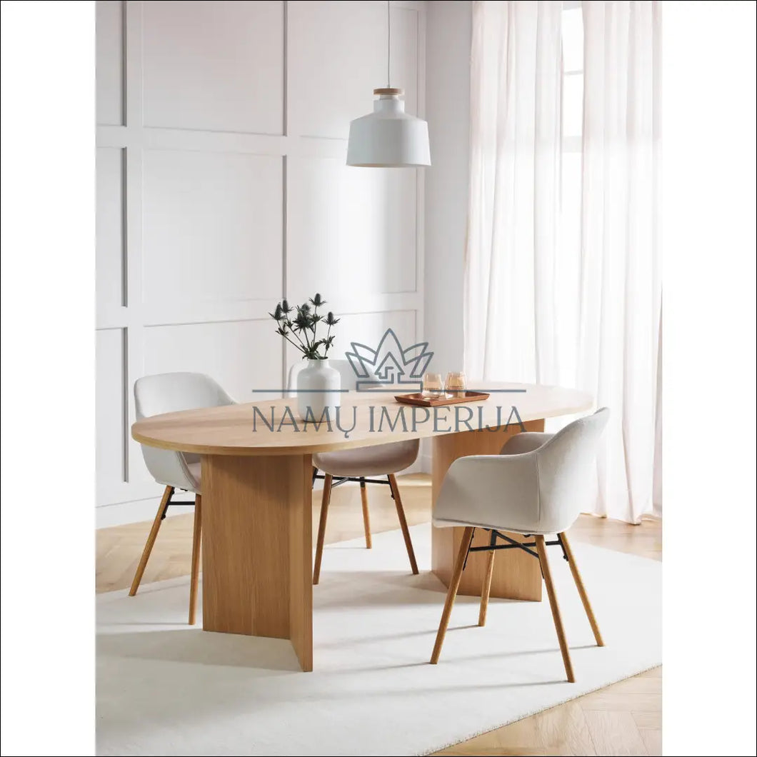 Ovalus valgomojo stalas VI425 - €441 Save 55% color-ruda, material-mdf, over-200, spec55, MDF | Namų imperija Fast