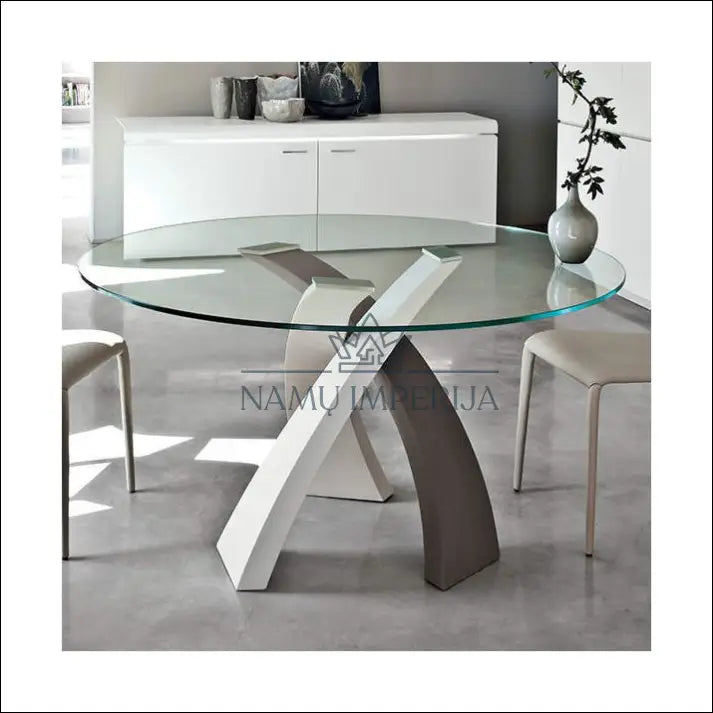 Ovalus valgomojo stalas VI582 - €2,575 Save 50% color-balta, color-ruda, color-smelio, material-metalas,