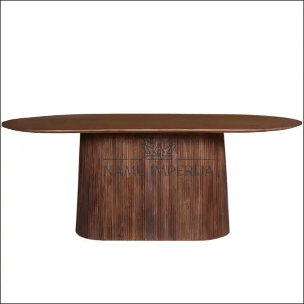 Ovalus valgomojo stalas VI936 - €705 Save 50% __label:Pristatymas 1-2 d.d., color-ruda, material-medzio-masyvas,