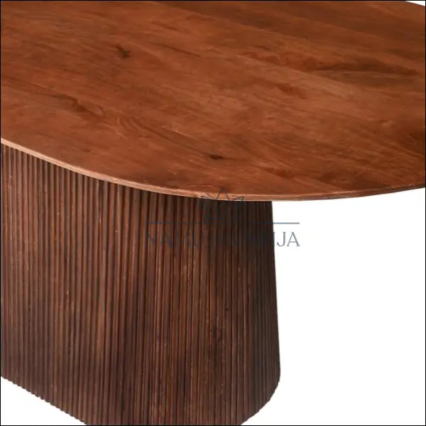 Ovalus valgomojo stalas VI936 - €705 Save 50% __label:Pristatymas 1-2 d.d., color-ruda, material-medzio-masyvas,