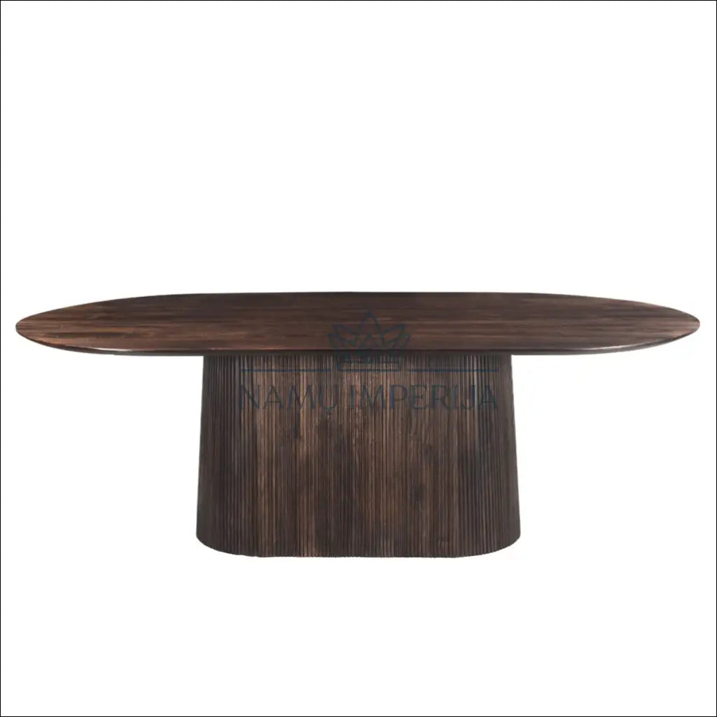 Ovalus valgomojo stalas VI937 - €840 Save 50% __label:Pristatymas 1-2 d.d., color-ruda, material-medzio-masyvas,