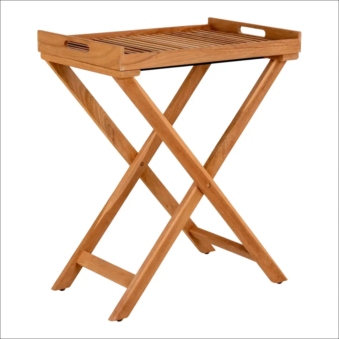 Padėklo staliukas tikmedžio natūralios medienos 60x40x70 cm RD1083 - €123 Save 15% 100-200, nordic, Side tables, Teak,