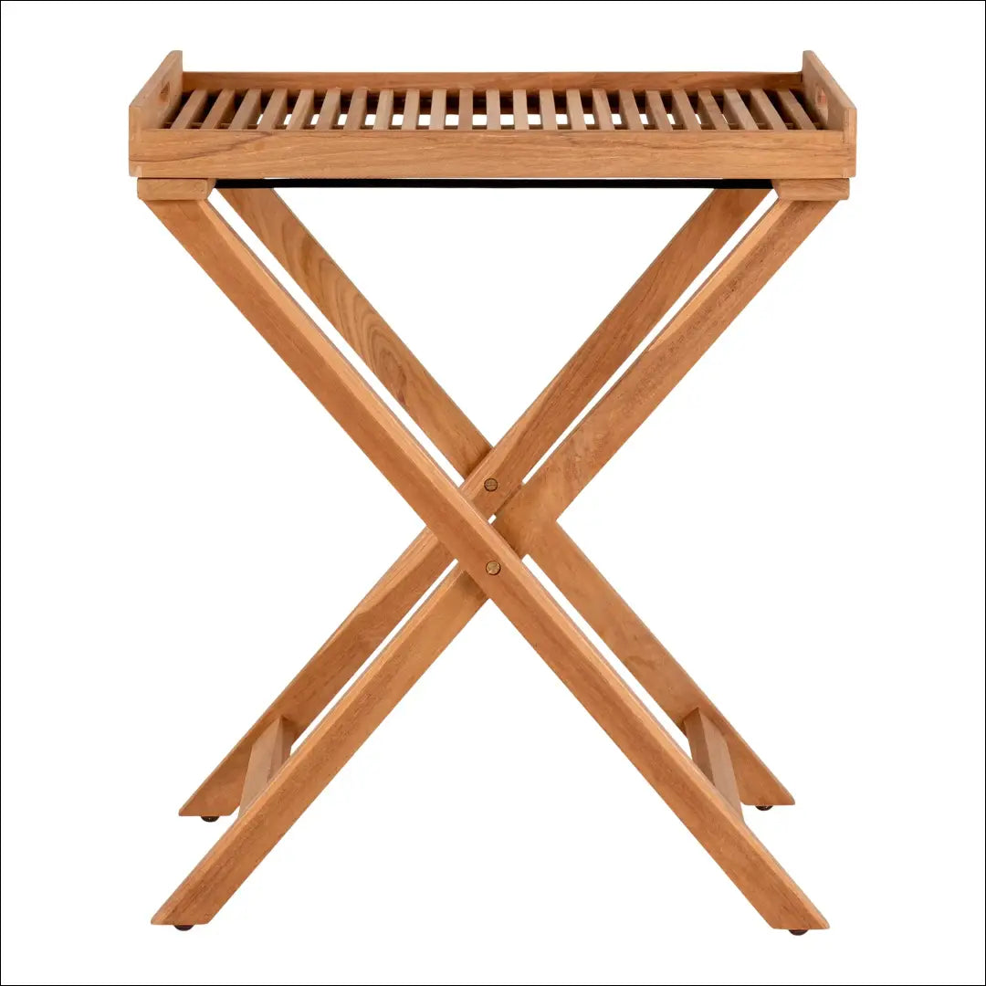 Padėklo staliukas tikmedžio natūralios medienos 60x40x70 cm RD1083 - €123 Save 15% 100-200, nordic, Side tables, Teak,