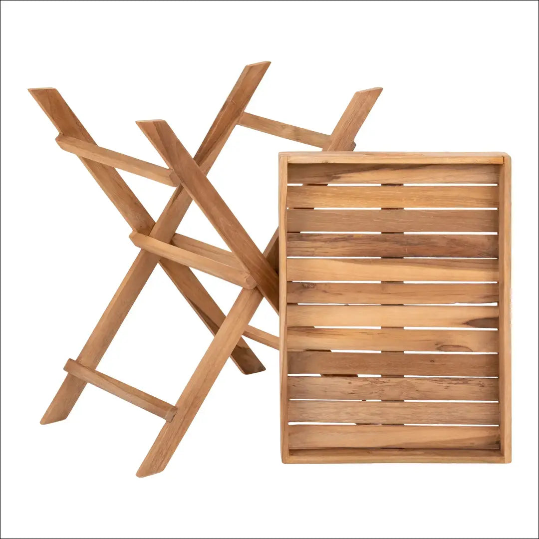 Padėklo staliukas tikmedžio natūralus 29x39x49,5 cm RD1082 - €53 Save 15% nordic, Side tables, Teak, under-25, uzsakomi