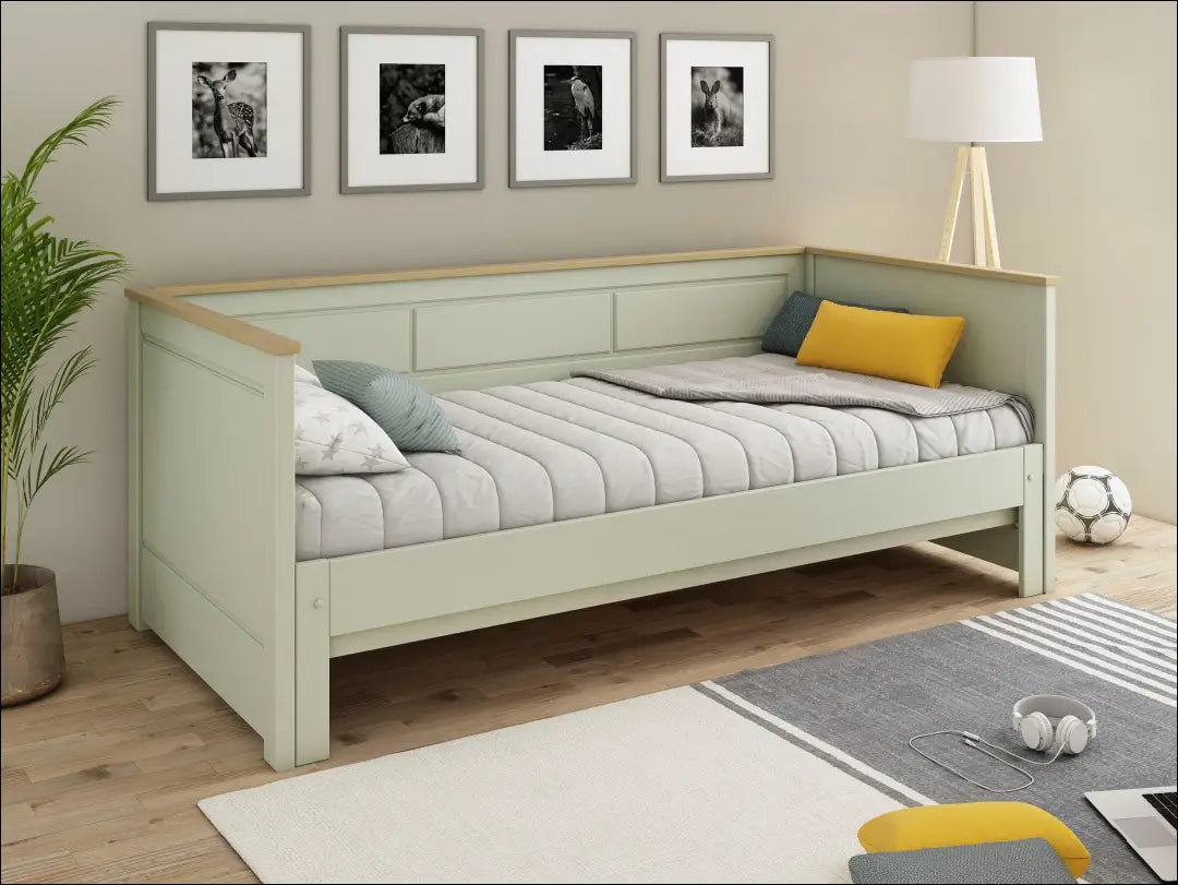 Padidinama lova GI870 - €180 Save 50% 100-200, __label:Pristatymas 1-2 d.d., color-zalia, lovos-miegamojo,