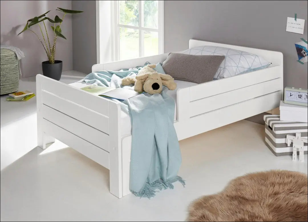Padidinama vaikiška lova GI956 - €135 Save 50% 100-200, __label:Pristatymas 1-2 d.d., color-balta, lovos-miegamojo,
