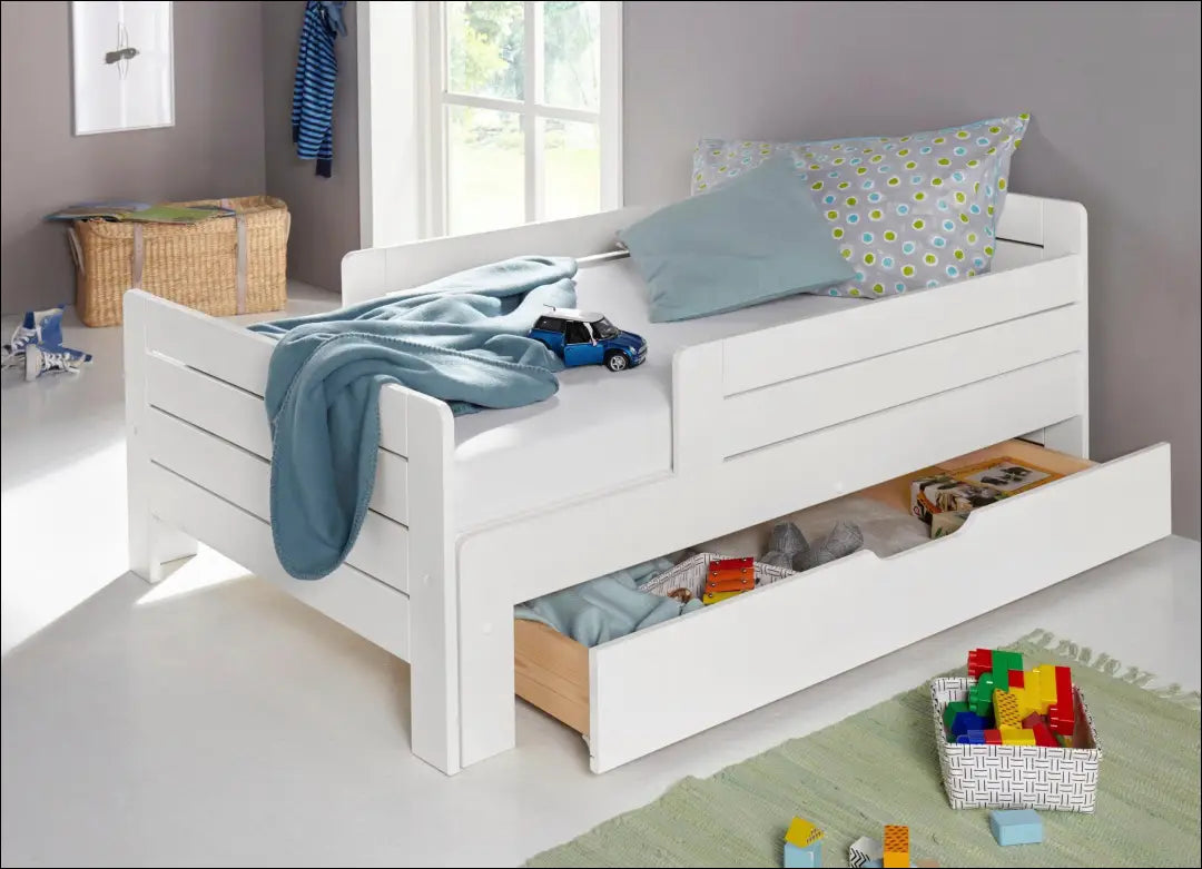 Padidinama vaikiška lova GI956 - €135 Save 50% 100-200, __label:Pristatymas 1-2 d.d., color-balta, lovos-miegamojo,