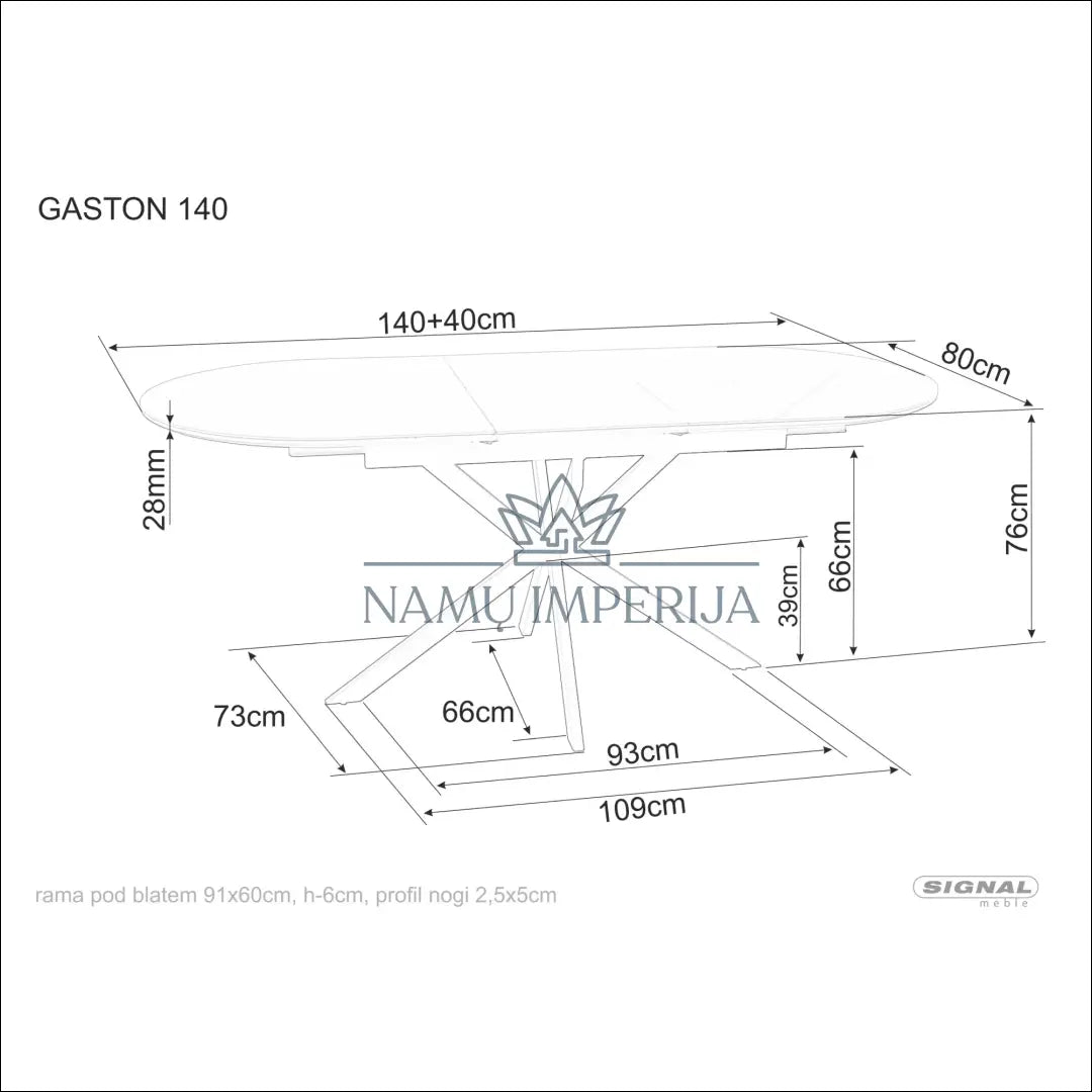 Padidinamas ovalus valgomojo stalas AL012 - €459 Save 20% __label:Pristatymas 5-14 d.d., color-juoda, color-pilka,