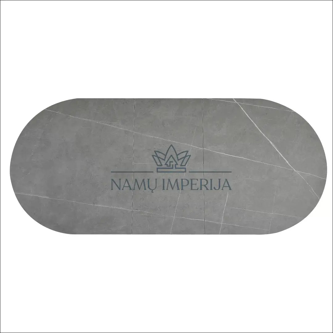 Padidinamas ovalus valgomojo stalas AL012 - €459 Save 20% __label:Pristatymas 5-14 d.d., color-juoda, color-pilka,