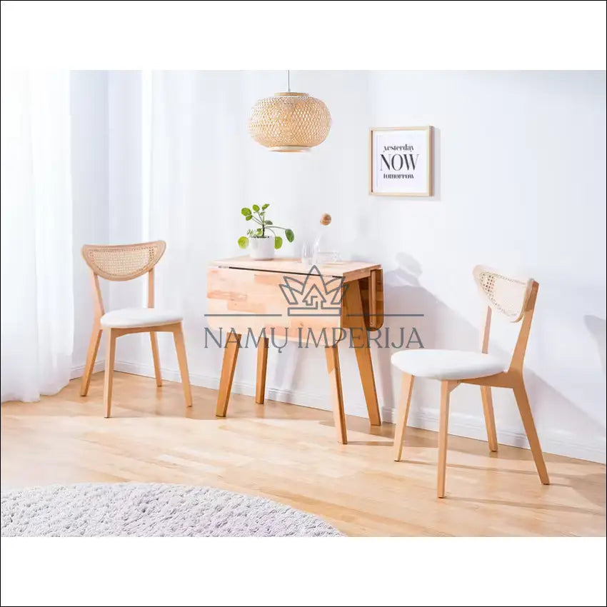 Padidinamas stalas VI1021 - €110 Save 50% 100-200, __label:Pristatymas 1-2 d.d., color-ruda, material-medzio-masyvas,