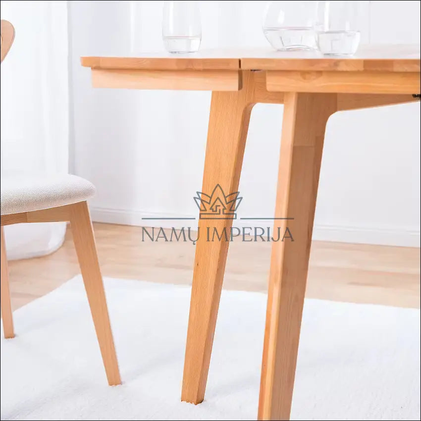 Padidinamas stalas VI1021 - €110 Save 50% 100-200, __label:Pristatymas 1-2 d.d., color-ruda, material-medzio-masyvas,