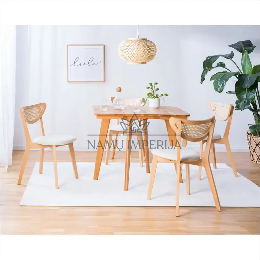 Padidinamas stalas VI1021 - €110 Save 50% 100-200, __label:Pristatymas 1-2 d.d., color-ruda, material-medzio-masyvas,