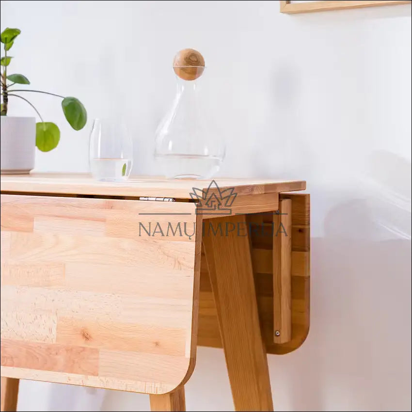 Padidinamas stalas VI1021 - €110 Save 50% 100-200, __label:Pristatymas 1-2 d.d., color-ruda, material-medzio-masyvas,